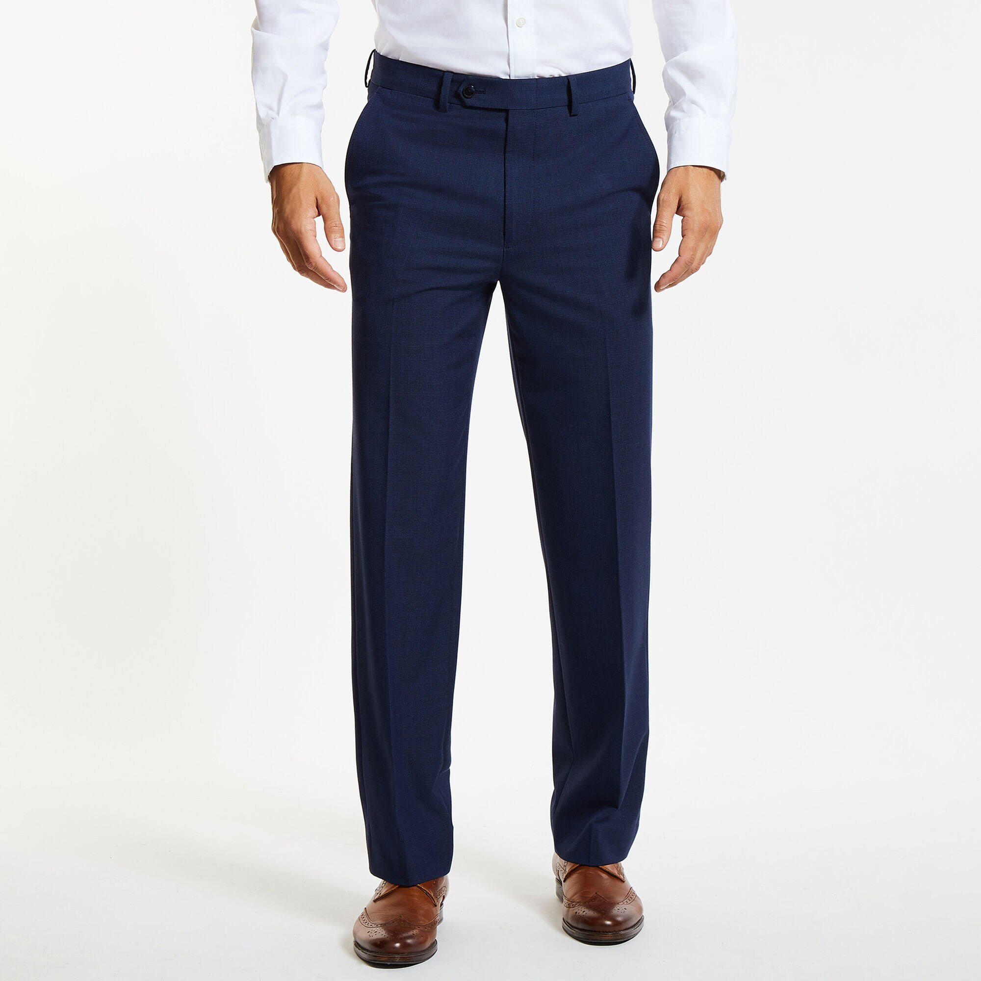 Ceylon Plaid Dress Pants,Tugboat Blue,large