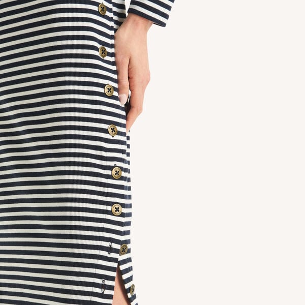 Long Sleeve Side Slit Dress