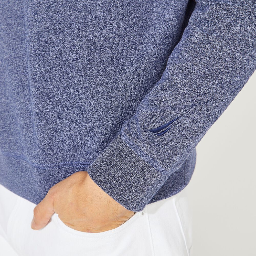 SOLID CREWNECK SWEATSHIRT,J Navy,large