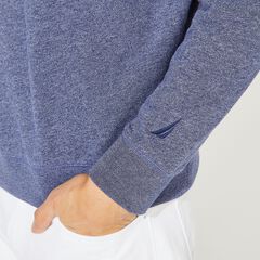 SOLID CREWNECK SWEATSHIRT,J Navy,large