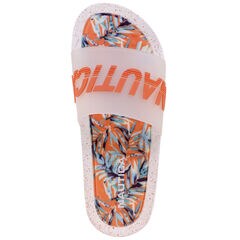 Logo Slide Sandal,Antique White Wash,large