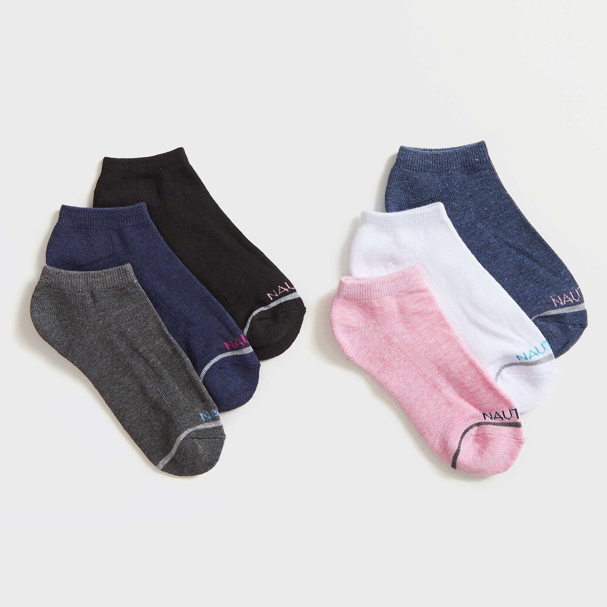 ATHLETIC LOW CUT SOCKS, 6-PACK,Multi,large