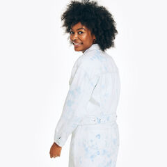 NAUTICA JEANS CO. CLOUD WASH CROPPED JACKET,Shell,large