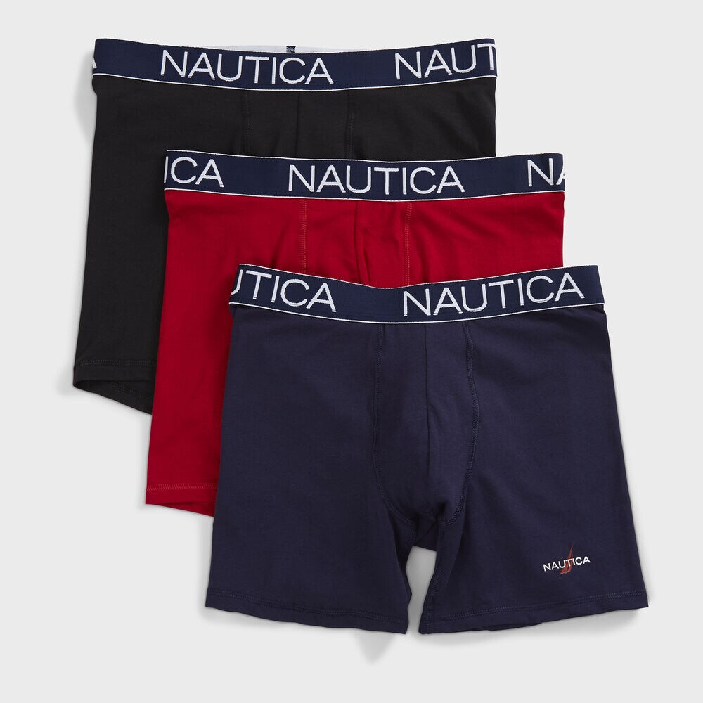 LIMITED EDITION LOGO STRETCH BOXER BRIEFS, 3-PACK,Matte Dark Tortoise,large