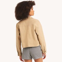Solid Chino Jacket,Burlap Heather,large
