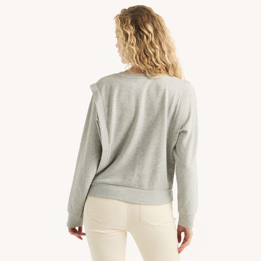 Graphic Crewneck Sweatshirt,Grey Heather,large