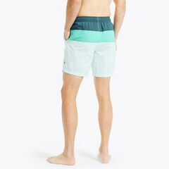 8" TRI-BLOCK QUICK-DRY SWIM,South Beach Aqua,large