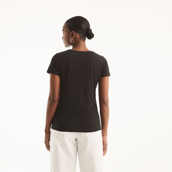 Studded Logo Crewneck T-Shirt