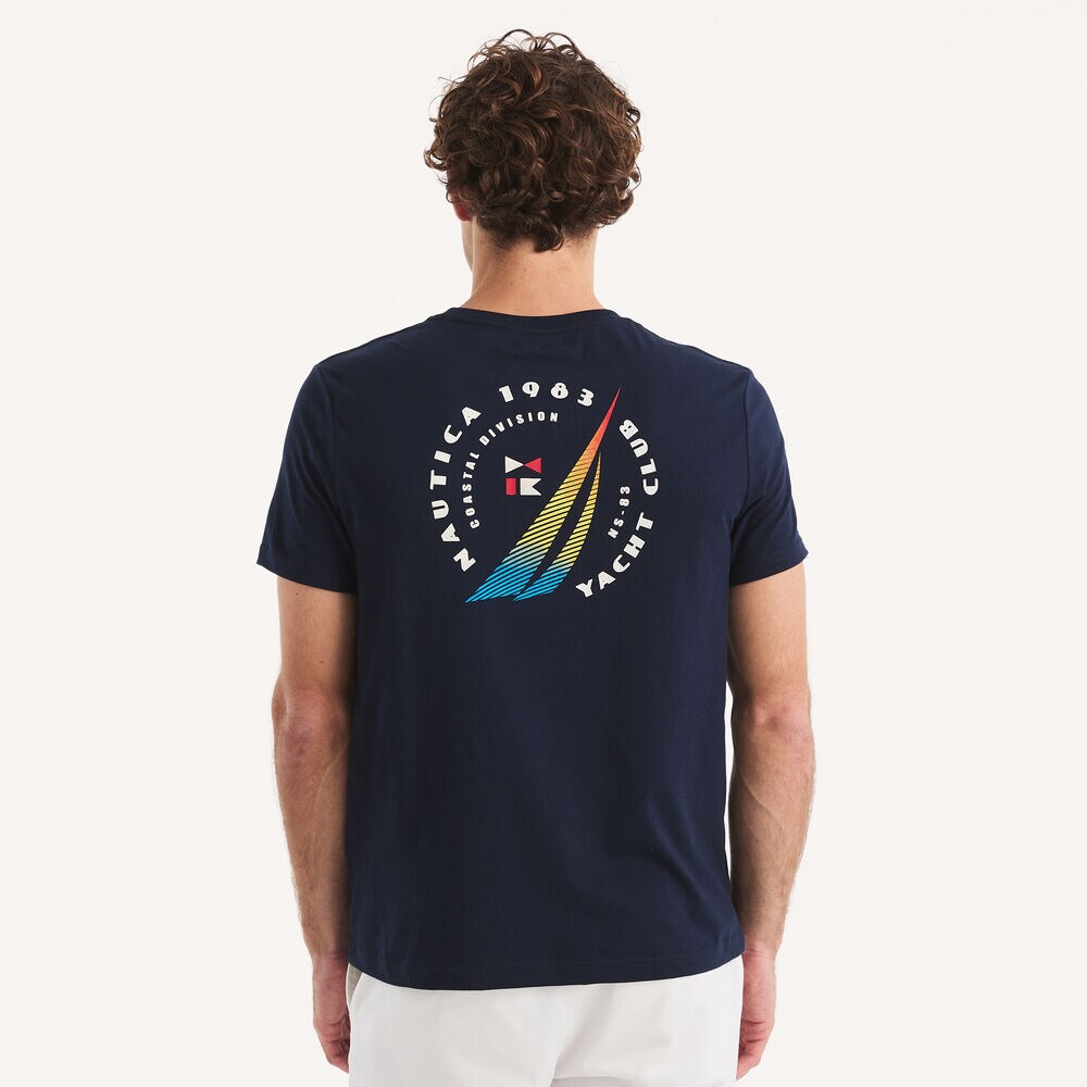 Puff Logo Graphic T-Shirt,Stellar Blue Heather,large