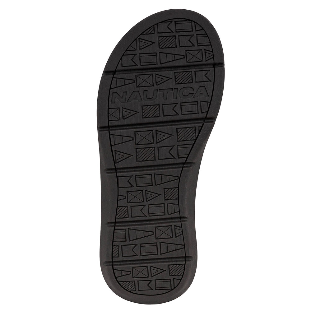 Perforated Flip-Flop,Black,large
