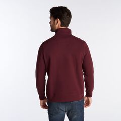 QUARTER-ZIP COLORBLOCK FLEECE PULLOVER,Royal Burgundy,large