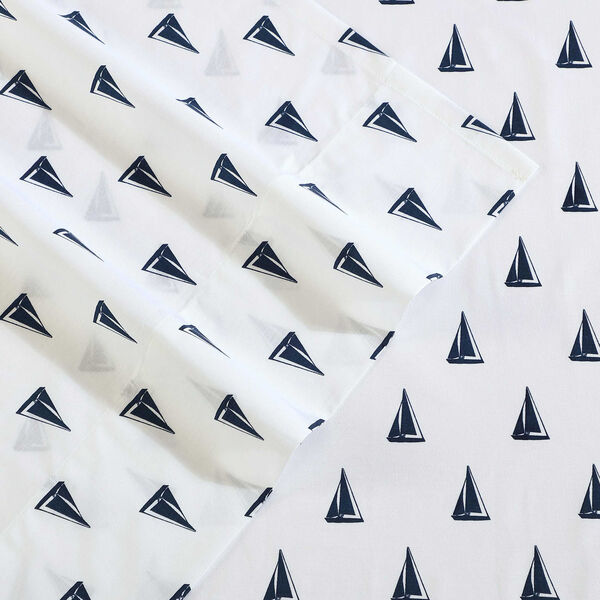 Windtale Boat Blue Twin XL Sheet Set