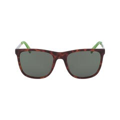 Rectangular Sunglasses with Matte Frame,Cafe,large