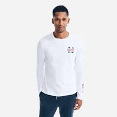 MARINE DIVISION GRAPHIC LONG-SLEEVE T-SHIRT,Bright White,large