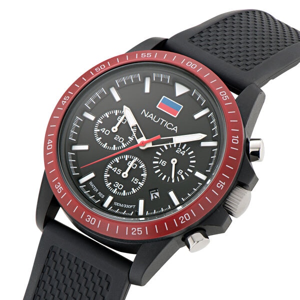Nautica One Wheat Fiber Strap Chronograph Watch