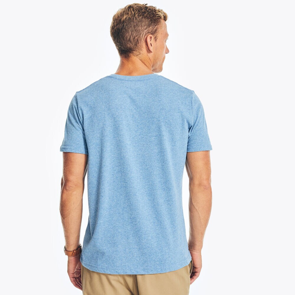 FLAG GRAPHIC T-SHIRT,Anchor Blue Heather,large