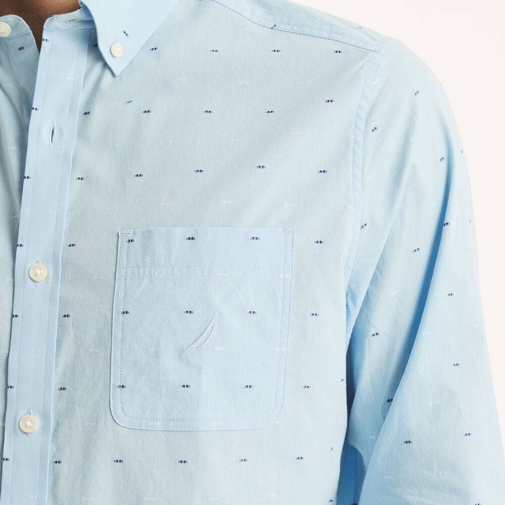 Dobby Shirt,Azure Blue,large