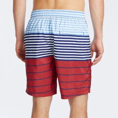 8" MIXED STRIPE QUICK-DRY SWIM,Nautica Red,large