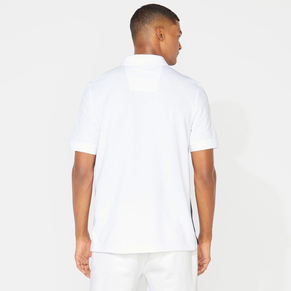 CLASSIC FIT COLORBLOCK POLO,Bright White,large