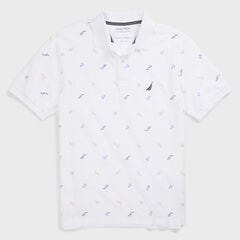 BIG & TALL CLASSIC FIT MARITIME ICON POLO,Bright White,large