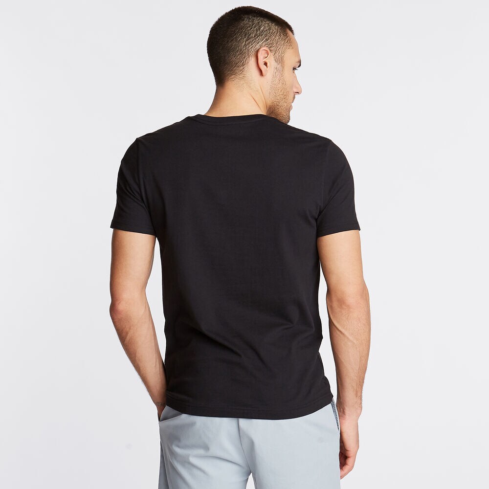 N83 Crewneck T-Shirt in Palm Trees Graphic,True Black,large