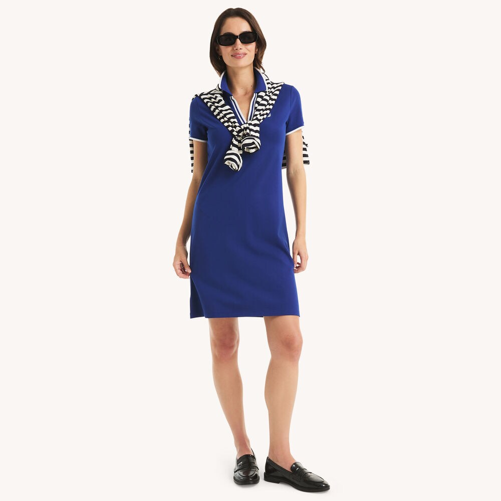 nautica dresses for ladies Women's Toile Floral-Print Sleeveless A-Line Dress this dress combines comfort and style for everyday wear. Nautica Women's Deck Polo Dress