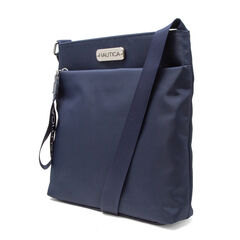 DIVER CANVAS CROSSBODY BAG,Workshirt Blue,large