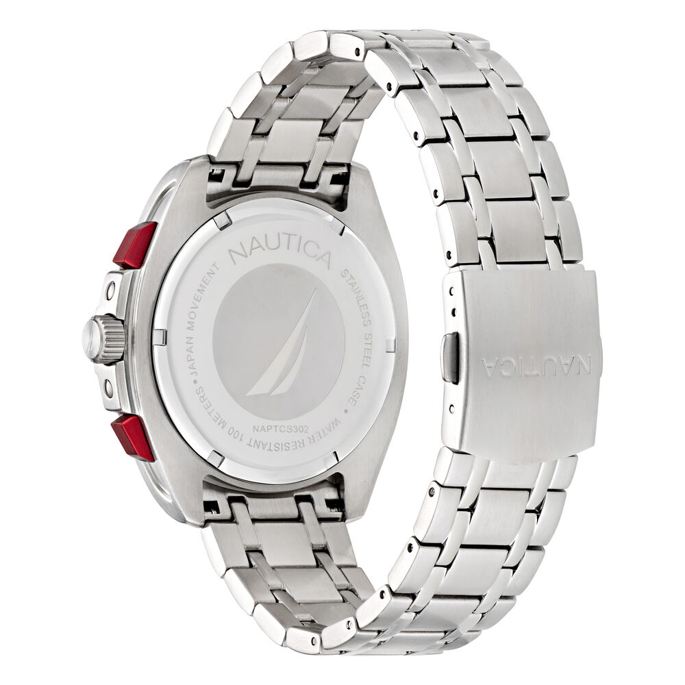 Tin Can Bay Recycled Stainless Steel Chronograph Watch,Multi,large
