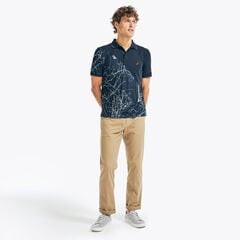 NAVTECH SUSTAINABLY CRAFTED CLASSIC FIT PRINTED POLO,Navy,large