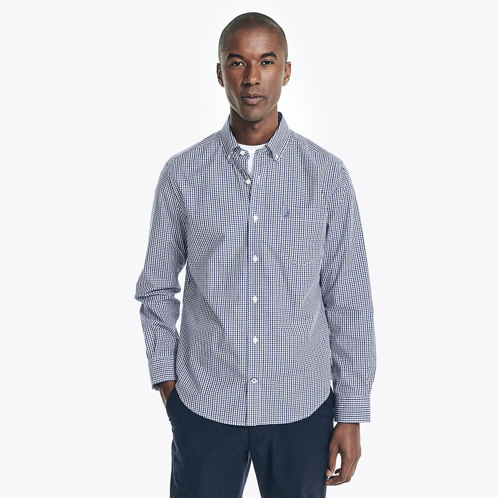 PLAID SHIRT,Cobalt Wave,large