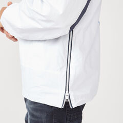 LIGHTWEIGHT HOODED PULLOVER JACKET,Bright White,large
