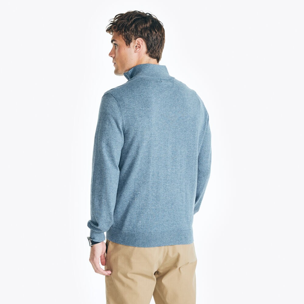 Navtech Quarter-Zip Sweater,Anchor Blue Heather,large