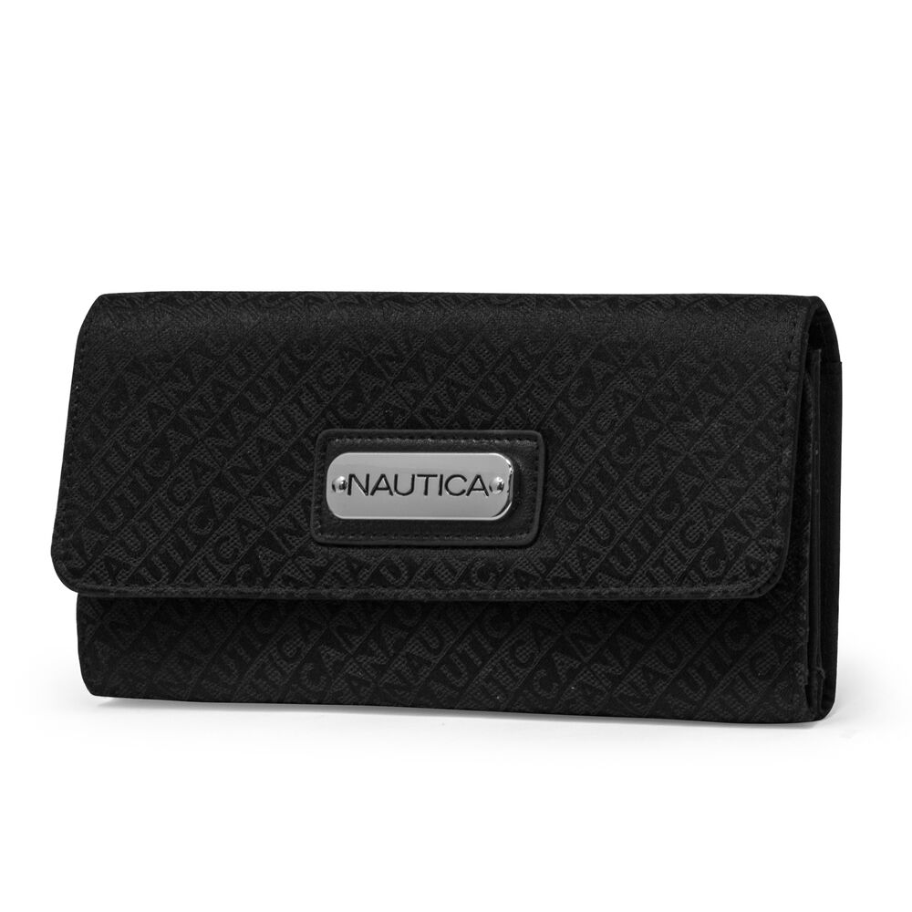 LAKESUDE JACQUARD CONTINENTAL WALLET,True Black,large