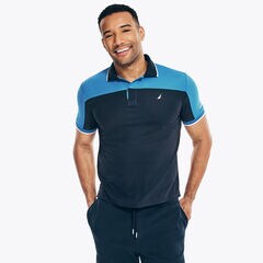 NAVTECH SUSTAINABLY CRAFTED CLASSIC FIT COLORBLOCK POLO,True Navy,large