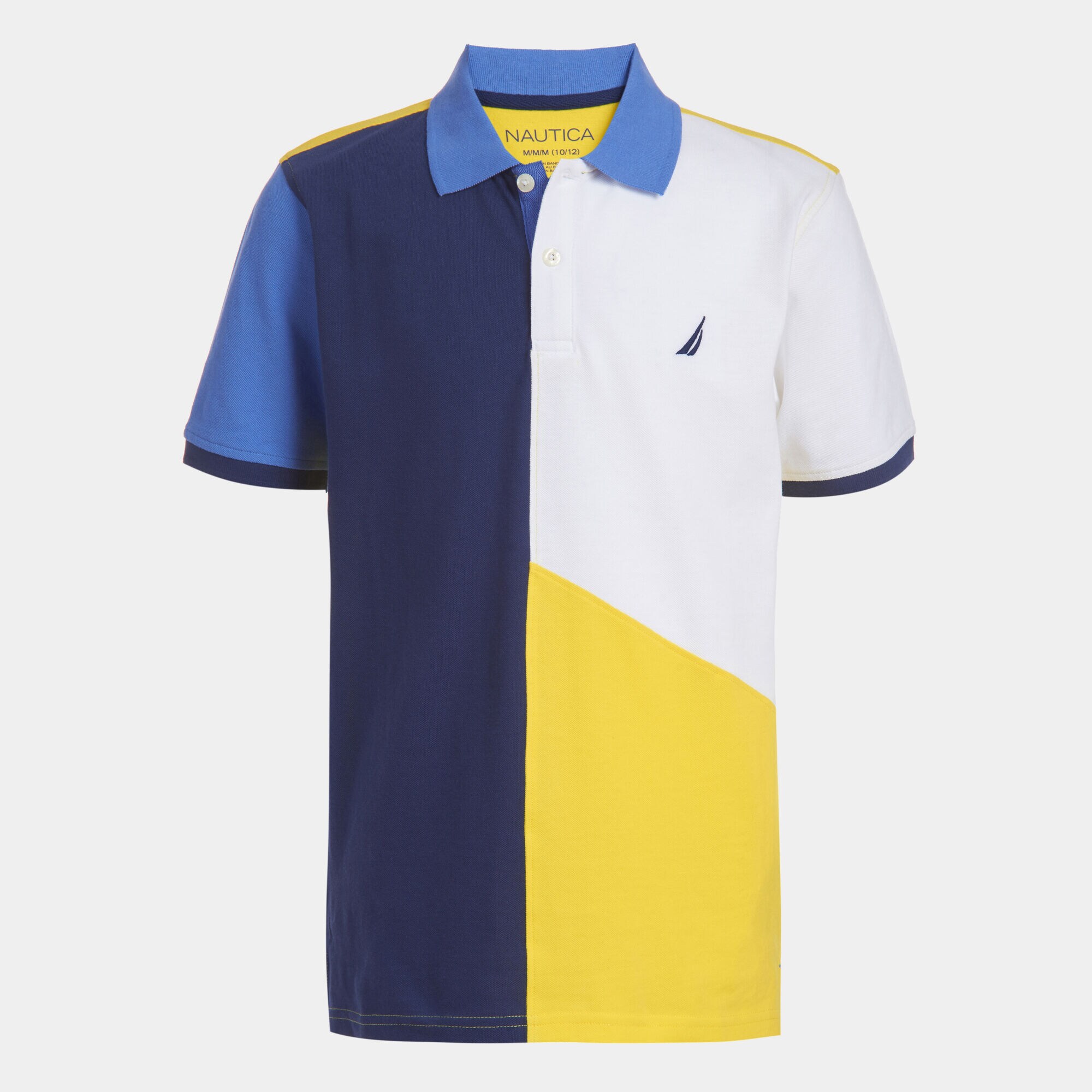 LITTLE BOYS' MICKEY COLORBLOCK HERITAGE POLO (4-7),Marigold,large