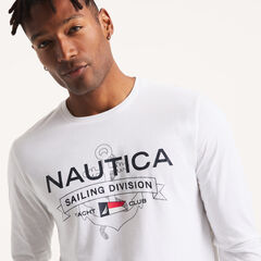 Graphic Long-Sleeve T-Shirt,Bright White,large