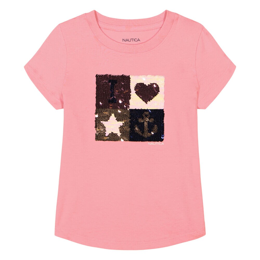 Toddler Girls' Icon Blocks T-Shirt (2T-4T),Purple,large