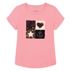 Toddler Girls' Icon Blocks T-Shirt (2T-4T),Purple,large