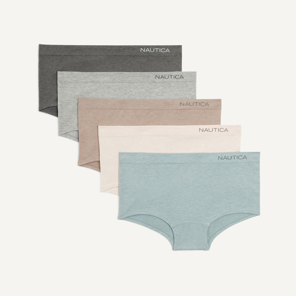 Seamless Girlshort, 5-Pack,Tobacco,large