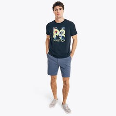 N83 LOGO GRAPHIC T-SHIRT,Navy,large