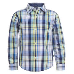 TODDLER BOYS' PLAID SHIRT (2T-4T),True Navy,large
