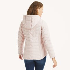 Puffer Jacket With Removable Hood,Port Scarlet,large