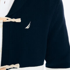 Heritage Toggle Cardigan,Stellar Blue Heather,large