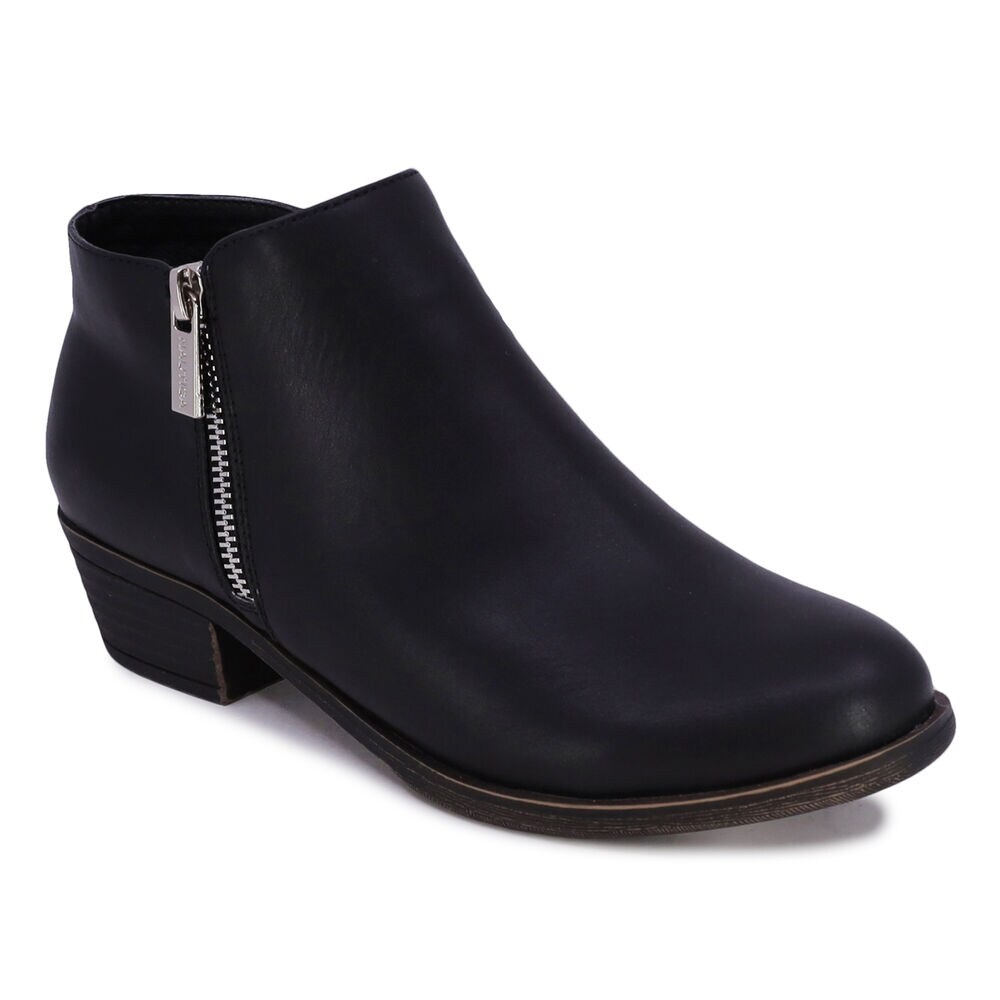 Suede Bootie,Black,large