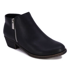 Suede Bootie,Black,large