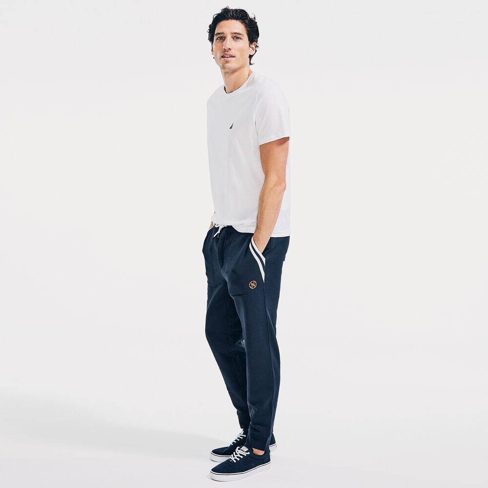 NAUTICA JEANS CO. SIDE-STRIPE JOGGER,Navy,large