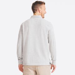 CLASSIC FIT LONG-SLEEVE POLO,Grey Heather,large