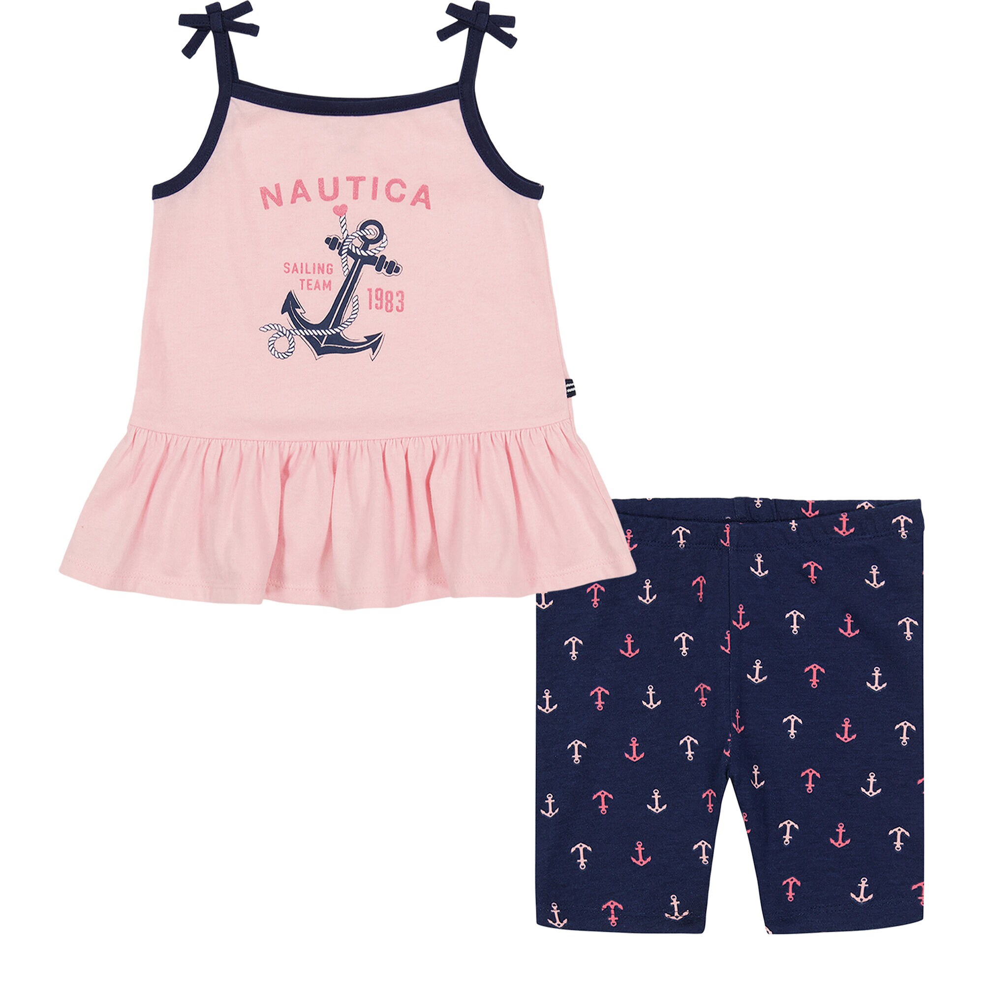 TODDLER GIRLS' TANK 2PC BIKE SHORT SET (2T-4T),Raspberry,large