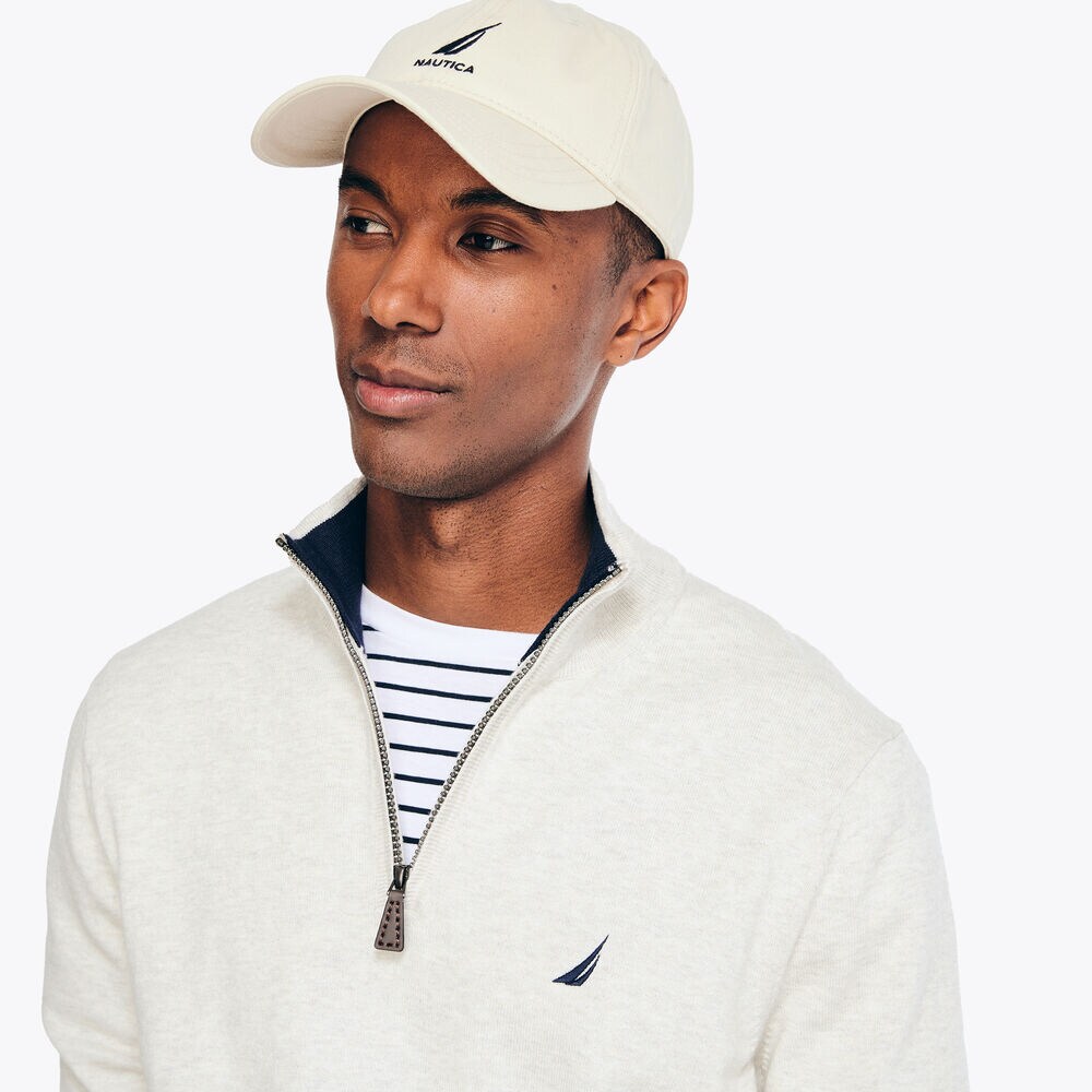 Navtech Quarter-Zip Sweater,Snow White,large