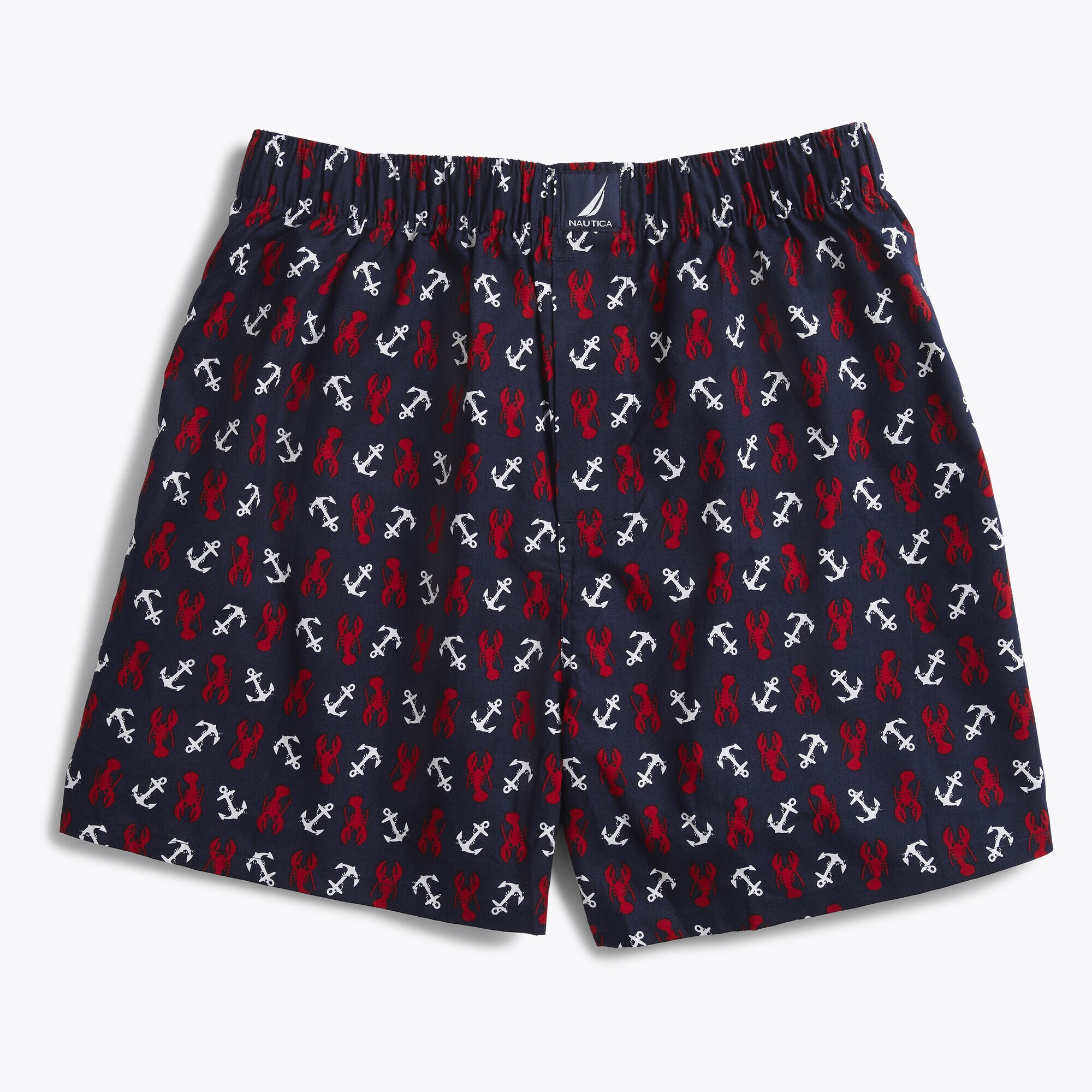 LOBSTER PRINT COTTON BOXER,Light Tide Water Wash,large